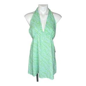 NWT BP Nordstrom Floral Linen Halter Dress size Medium Spring Dress